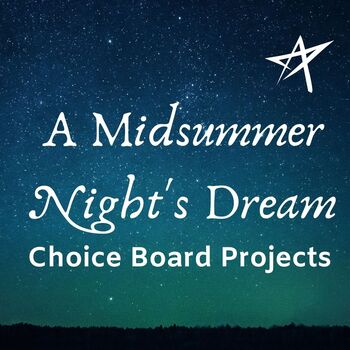 Preview of A MIDSUMMER NIGHT'S DREAM Choice Board Project Assignment
