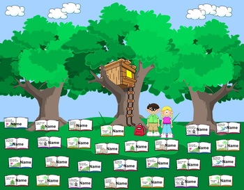 Preview of A Magical Tree House SmartBoard Attendance Student Check-In