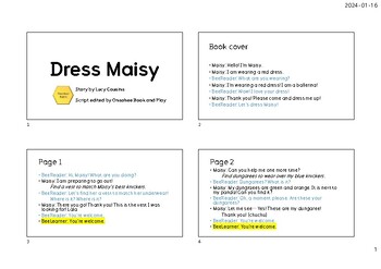 Preview of A Maisy Sticker Book Reader Script and Activity Ideas