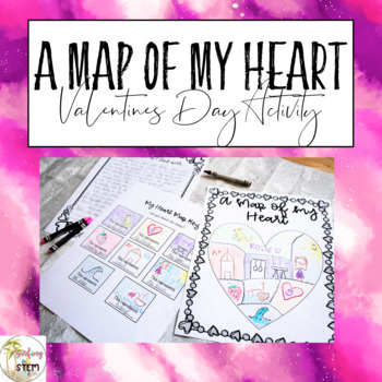 Preview of A Map of My Heart Valentine's Day Activity