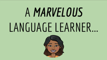 Preview of A Marvelous Language Learner...! Mini Posters for your Classroom!