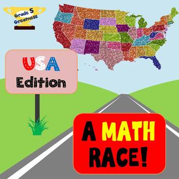 Preview of A Math Race through the US