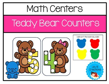 Preview of Math Centers - Teddy Bear Counters