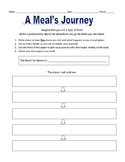 A Meal's Journey: Digestive System Writing Activity
