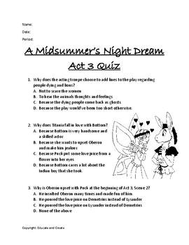 midsummer nights dream act 3 scene 2