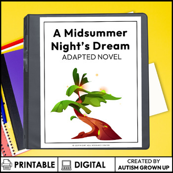 Preview of A Midsummer Night's Dream | Adapted Novel | Special Education
