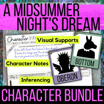 Preview of A Midsummer Night's Dream Character Bundle to add to any Unit!
