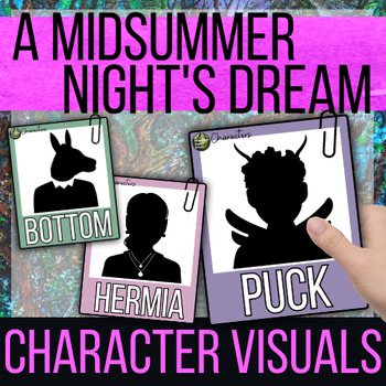 Preview of A Midsummer Night's Dream Character Visuals for Your Shakespeare Unit & Lessons