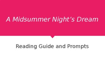 Preview of A Midsummer Night’s Dream-PowerPoint Daily Reading, Do Now, Annotations, Prompts