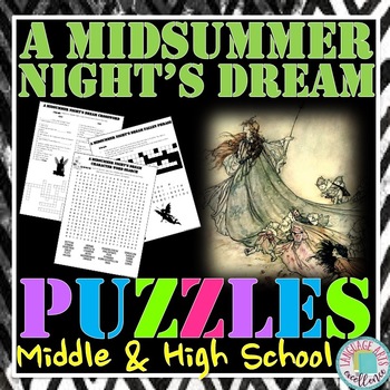 Preview of A Midsummer Night's Dream Puzzles