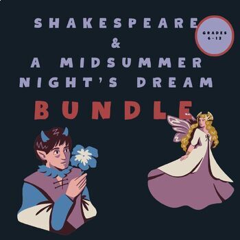 Preview of A Midsummer Night's Dream Bundle, Novel Study, Shakespeare