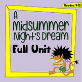 A Midsummer Night's Dream Full Unit - EDITABLE!