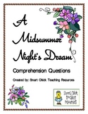 "A Midsummer Night's Dream", by Shakespeare, Comp. Questions