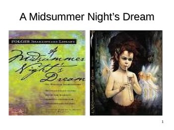 Preview of "A Midsummer Night's Dream" power point