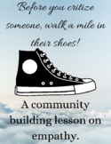 A Mile in My Shoes: Empathy and community building lesson