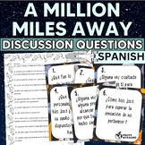 A Million Miles Away Discussion Questions Task Cards & Wor