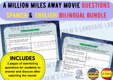 A Million Miles Away Questions: Bilingual Bundle SPANISH/ENGLISH