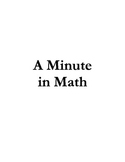 A Minute in Math: Multiplication Drills v1.1