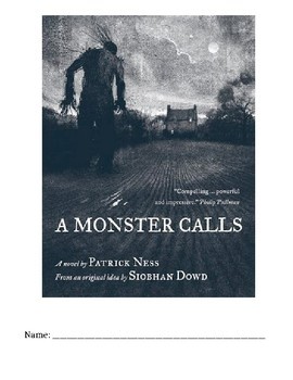 Preview of A Monster Calls Packet, Test, Quiz