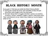 A Month Of Famous African Americans (Black History Month)