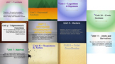 A Mountain of Precalculus Curriculum: Full Year Bundle (in