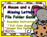 A Mouse and A Cookie Missing Letter File Folder Game