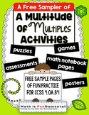 A Multitude of Multiples Activities - free sample!