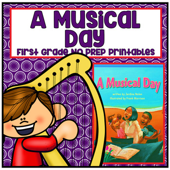 Preview of A Musical Day First Grade NO PREP Supplemental Printables