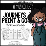 A Musical Day Journeys First Grade Print and Go Activities