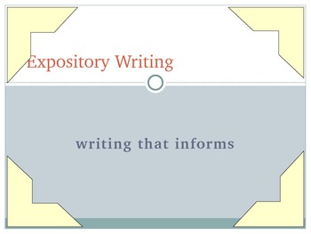 Preview of A Must-Have on Expository Writing