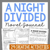 A NIGHT DIVIDED Novel Study Unit Activities | Book Report 