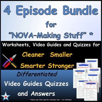 Preview of Differentiated Bundle for - PBS NOVA - Making Stuff  * Four Episodes