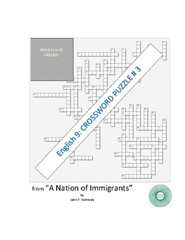 A Nation of Immigrants: An Essay (CROSSWORD PUZZLE) by Scholarly Pursuits