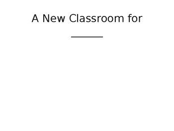 Preview of A New Classroom Social Story