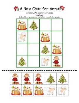 A New Coat For Anna Christmas Sudoku Puzzles (Easy, Medium, & Hard Levels)