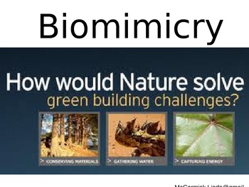 Preview of A New Science, BioMimicry, Asks, "How would nature design our world? "