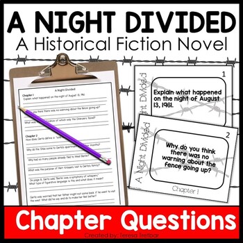 Preview of A Night Divided Comprehension Questions and Discussion Prompts