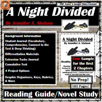 A Night Divided | SAMPLE Reading Guide | Book/ Literature | Novel Study