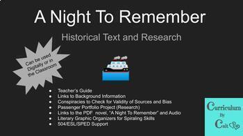 Preview of Literary Nonfiction: A Night To Remember Full Unit