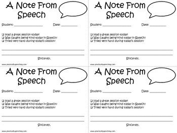 write out from speech notes etc