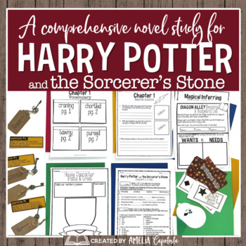 Preview of A Novel Study for Harry Potter and the Sorcerer's Stone