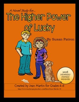 Preview of The Higher Power of Lucky by Susan Patron; A PDF & Easel Digital Novel Study