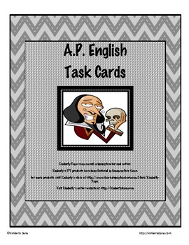 Preview of A.P. English Task Cards