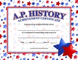 A.P. History Certificate