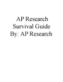 A.P Research Survival Guide (7th Edition: 2023-2024)