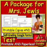 A Package for Mrs. Jewls Test - Printable Copies AND Self-