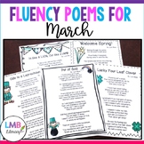 Fluency Poems for March-Monthly Poetry Comprehension or Po