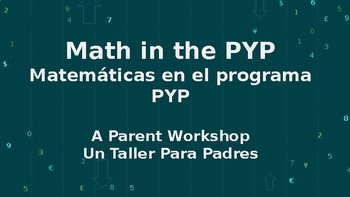 Preview of A Parent Engagement Workshop: Math in the PYP