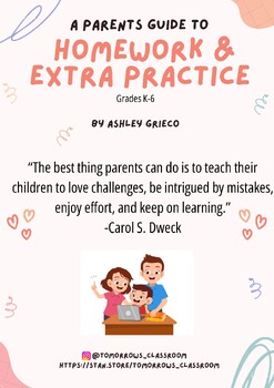 Preview of A Parent's Guide to Homework & Extra Practice K-6