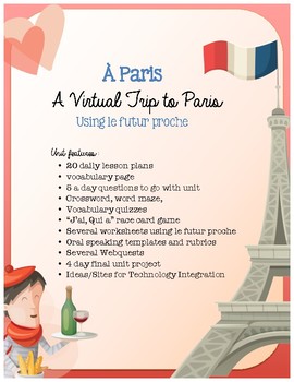 Preview of À Paris - French Culture using a Virtual Field Trip